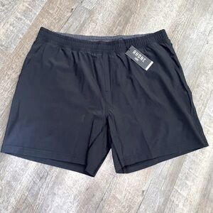 NWT Rhone Mens 7” Mako Shorts Lined Athletic Shorts in Black SZ XXL